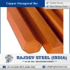 High Glossy Finish Surface Solid Copper Hexagonal Bar
