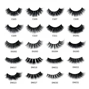 High Grade New Arrive Cruelty Free 100% Real Private Label 3d Mink Eyelashes