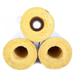 High level effective insulation glass wool foil 50mm thickness of glass wool pipe case insulation materials elements insulation