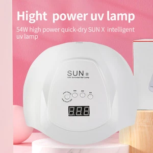High quality 54W Nail Dryer Quick-drying Nail Phototherapy Lamp UVled Lamp Bead Induction Nail Lamp