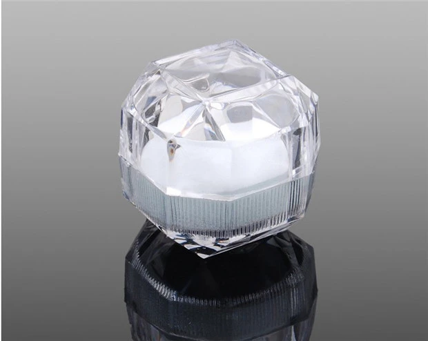 High quality Acrylic Crystal clear ring box / Jewelry Box Case / Gift boxes