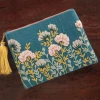 High Quality Casual Teal Embroidery Ladies Dinner Clutch Bag Evening