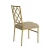 Import High quality chairs hotel wedding furniture cross back metal dining chair with cushion from China