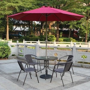 High Quality Cheap Rattan Furniture Wicker Garden Table And 4 Chairs Outdoor Dining Sets