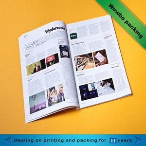 high quality china professional printing monthly/quarterly fashion magazine printing service