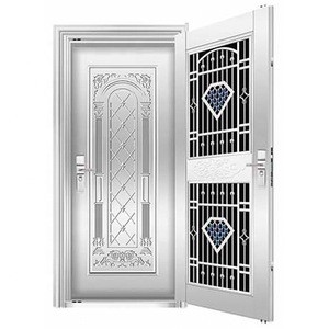 High quality design cheap Turkey style stainless security steel door