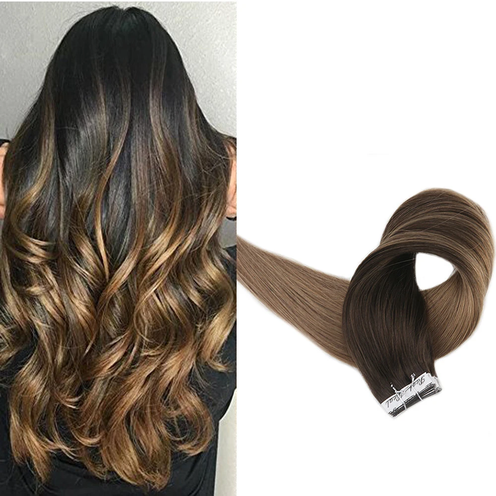 High quality factory price double welf tape hair extensions 100% human hair