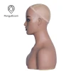 high quality female mannequin head with shoulders and big breast half body   pvc material for wig display