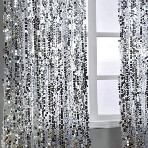High Quality  Large Sequin Backdrop Curtains For Booth sequin backdrop drapes