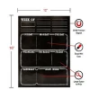 High Quality Magnetic Blackboard Dry Erase ChalkBoard Magnetic Weekly Chalkboard Calendar