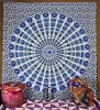 High Quality Mandala Designer Unique Indian Tribal White Color Handmade Sari Tapestry Wall Hanging 100% Cotton