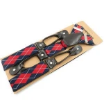 High quality metal clips leather button Suspenders Adjustable suspender men 23 Styles