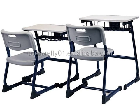 High Quality School Furniture Classroom  Ergonomic Single Student Desk and Chair