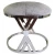 Import High Quality Stainless Steel Cross Stool Mirror Finish Leather Cushion Seat Oval Design Multiple Sitting Bedroom Living Room from China