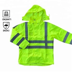 High visibility reflective factory working security jacket uniform