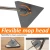 Import Holamopa Hot selling 360 Rotatable Foldable head Floor Water Absorption Wet And Dry Microfiber Mop Triangle Mop for home use from China