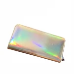 Holographic Wallet for Women Long Clutch Female Purse Ladies Laser Bag Girls Zipper Coin Purse ID Holder Phone Women Wallet