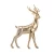 Import Home Decor Gold Pieces Living Room Interior Nordic Table Ceramic Craft Animal Ornaments Luxury Golden Elk Decoration Home Decor from China