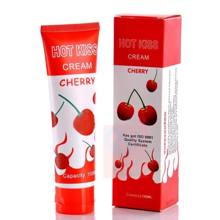 HOT KISS Lubricant Strawberry Cream Sex Lube Body Massage Oil Lubricant for Anal Sex Grease Oral Vaginal Love Gel