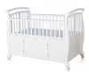 Hot Products Non-toxic Pu Finish Eco-friendly Multifuncional Wood Baby Bed Crib
