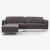 Import hot sale antique small l shaped sofa sectional living room furniture 3 seat upholstered sofa for europe market from China