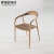 Import Hot sale antique solid wood chair fabric upholstered dining chair cafe restaurant use elegant wooden chair from China