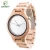 hot sale bamboo couple watch, custom logo on wooden wrist watch men with japan movt quartz watch stainless steel back
