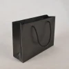 Hot Sale Factory Sale Black Paper Bags With Handle Logo Accept Matte Lamination