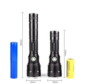 Hot Sale Flashlight Strong Light 26650 Rechargeable Long-Range Home Zoom Outdoor Led Searchlight T6 Self-Defense