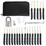 Hot Sale Goso Locksmith Tool Auto Lock Pick Set with Padlock 21 24 Pin
