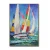Import Hot Sale Handmade Sea Wave Palette Knife Oil Painting Of Sailboats On Wall from China