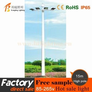 hot sale high power waterproof IP65 15m solar led road lamp street lighting pole low price