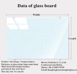 Hot sale Office & School suppliers 90*120cm 180*90cm tempered magnetic glass board whiteboard