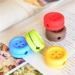 Hot Sale Promotional Wholesale Button Shape Silicone Cable Winder