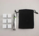 Hot sale Reusable Ceramics Whisky Stone Ice Cube set