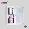 Hot sale wall mounted silver stainless steel medicine cabinet
