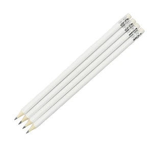 Hot Sell White Pencil Standard Pencil With Eraser