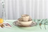 Hot selling 2020 new design tableware marble Ceramic Wedding Charger Plate set dinnerware set