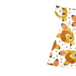 hot selling childrens short sleeve printed with a fox pattern baby girls perskinety tops