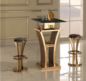 Hot selling luxury stainless steel table bar counter BT005