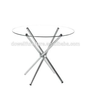 Hot Selling Tempered Glass Top Table with Heat Transfer Printing Leg Dining Table and chair