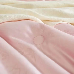 Huangjue organic soybean protein coating flat bed sheet home textile custom bedding set