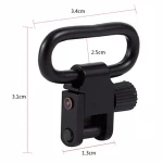 Hunting Gun Accessories Metal Quick Detachable Gun Strap Sling Mount Ring Rifle QD Sling Swivel Mount Adapter