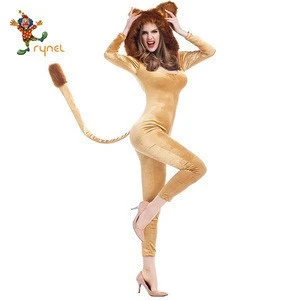 Buy In Stock Wholesale Adult Women Sexy Lion Costume Cosplay Carnival  Halloween Animal Sexy Costume from Yiwu Rynel Garment Co., Ltd., China |  Tradewheel.com