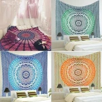 Indian Wall Hanging Flat Sheet Colorful Towel Beach Mandala Tapestry