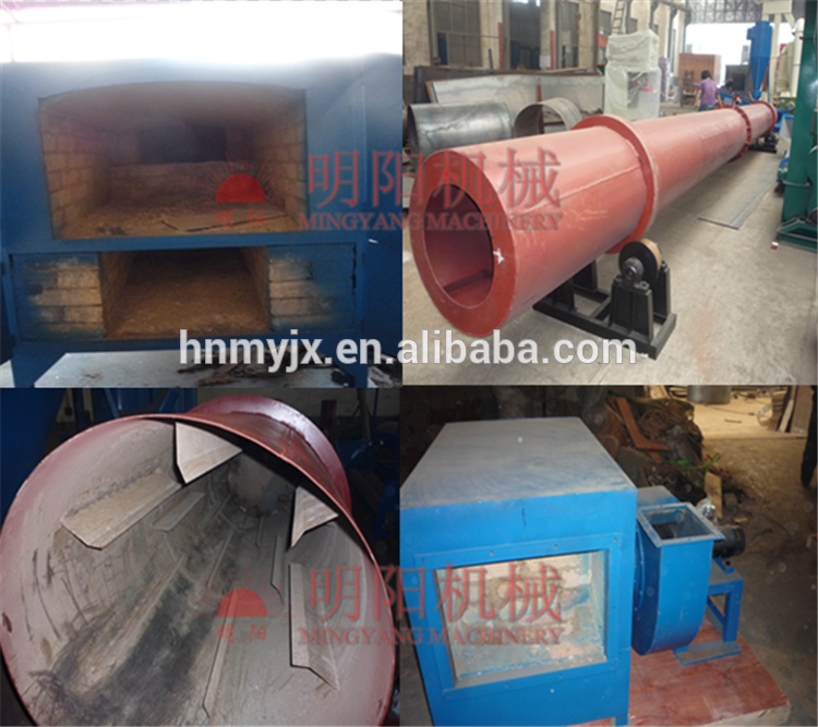 Industries Applicable horizontal wood powder sawdust roller rolling dryer