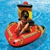 Inflatable Kids Pirate Boat With Water Gun Swimming Ring Seat Boat Air Mattress Summer Water Toys Play For Pool Fun Float Sport