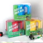 Interesting Plastic Lego Brick Mug 350ml Tea Cup for Christmas Gifts