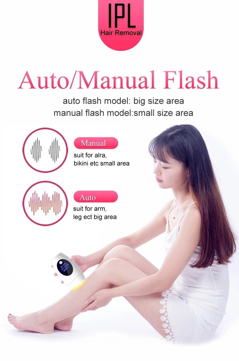IPL Laser Hair Removal Instrument Painless Permanent Electric Epilator Pulsed Light Device Hair Remover Machine 600000 Flashes