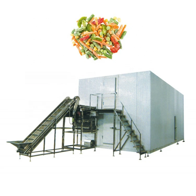 Iqf frozen fruit machinery vegetable quick freezing equipment individual quick freezer